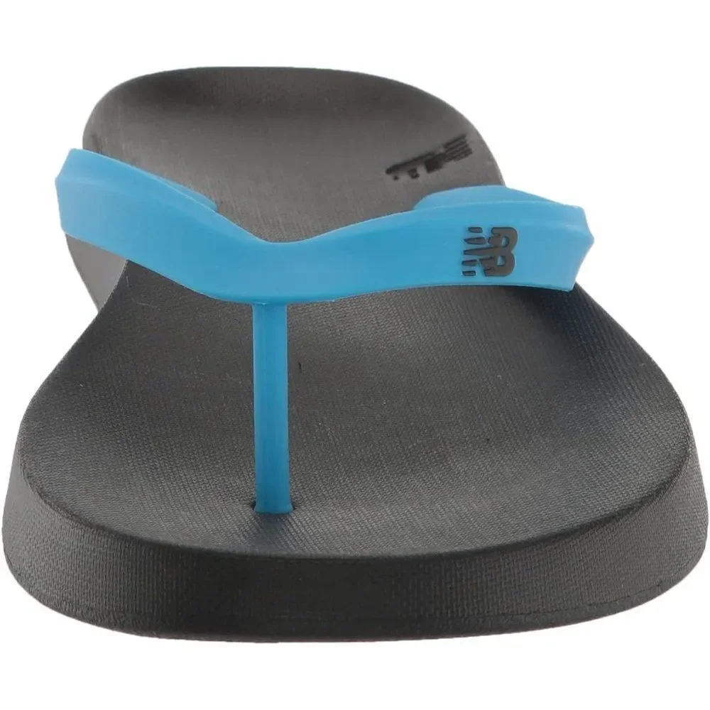New Balance Men's Pool Locker Synthetic Flip Flop Sandals Black/Blue Size 12 NWT